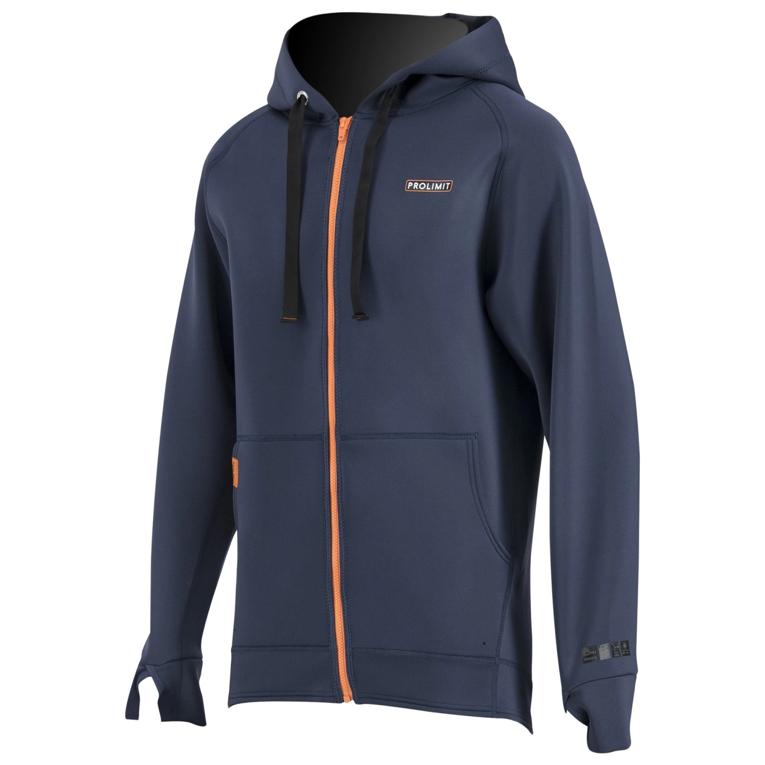 PROLIMIT SUP Neo Zipped Hoody 1.5mm SlBk/Or Slateblack - 50/m 3 PROLIMIT SUP Neo Zipped Hoody 1.5mm SlBk/Or Slateblack - 50/m