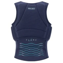 PROLIMIT Womens Flare Vest Half Padded Side Zip Navy/Turquise - 34/XS Navy/Turquise -Surfshop24 Ladenverkäufe 402.63092.020 2