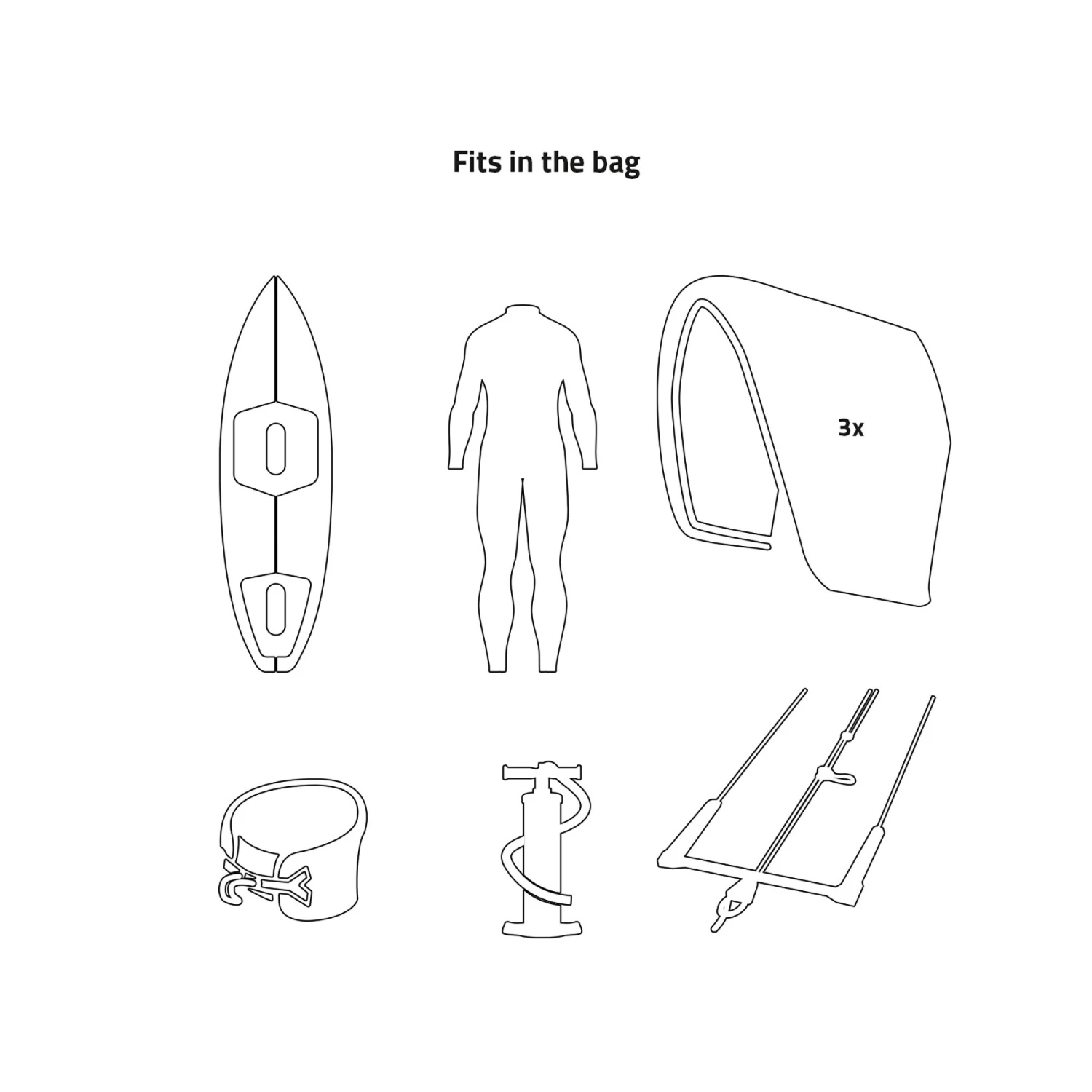 PROLIMIT Kitesurf BB Travellerw/Wheels Grey/White - 140 X 45 Grey/White 8 PROLIMIT Kitesurf BB Travellerw/Wheels Grey/White - 140 X 45 Grey/White – Bild 6