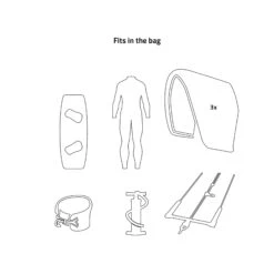 PROLIMIT Kitesurf Elite Traveller W/wheels Black/Grey - 140 X 45 Grey/White -Surfshop24 Ladenverkäufe 404.03375.010 3