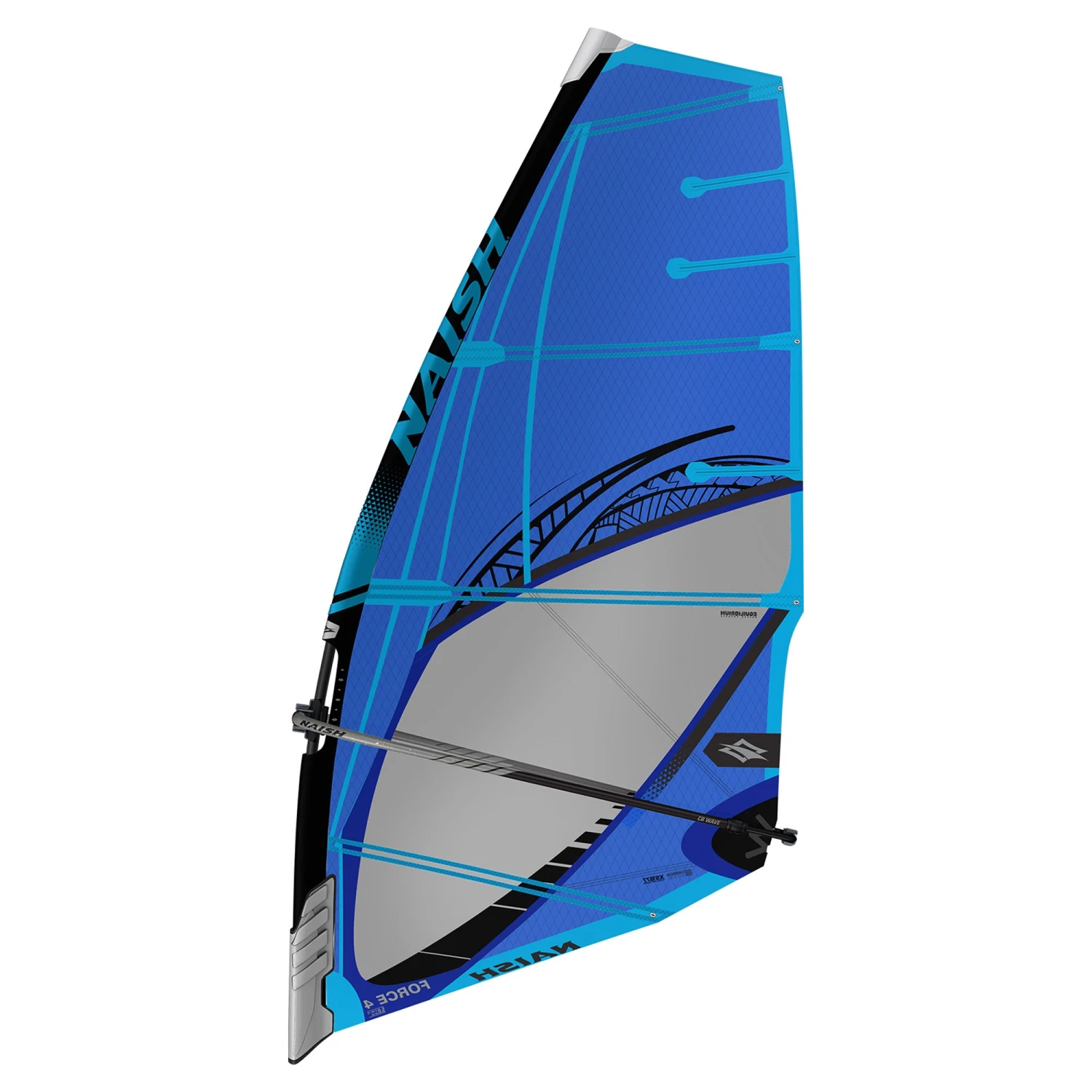 Naish Windsurf Segel S26 Force 4 Blue - 3.7 4 Naish Windsurf Segel S26 Force 4 Blue - 3.7 – Bild 2