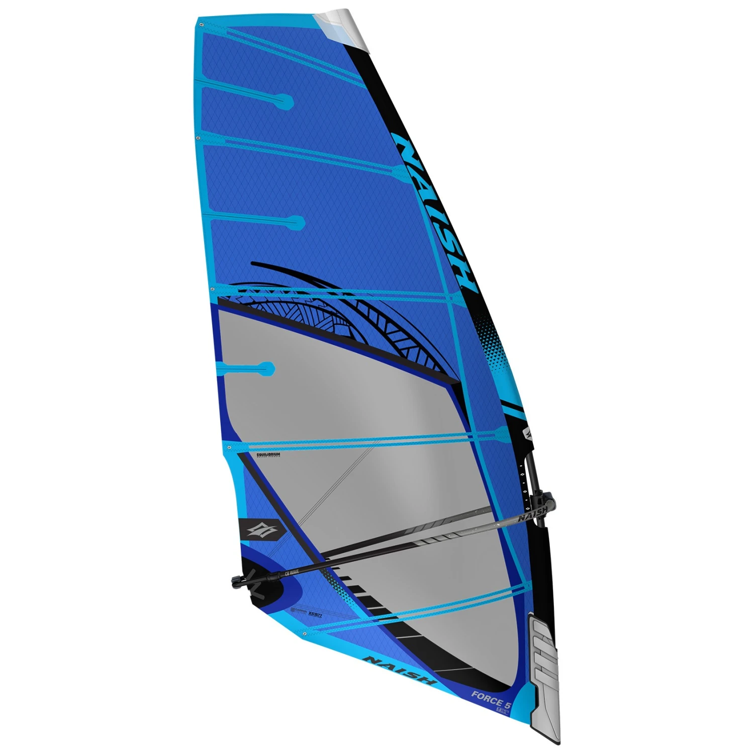 Naish Windsurf Segel S26 Force 4 Blue - 3.7 5 Naish Windsurf Segel S26 Force 4 Blue - 3.7 – Bild 3
