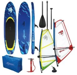 Ascan Windsup 10,6 Set + Ascan Pro Rigg Komplett Set Rot/Blau - 1,5qm