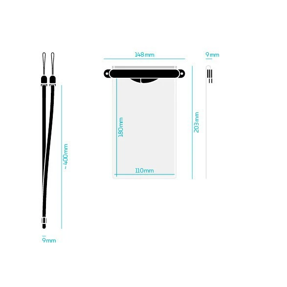 Fidlock Wasserdichte Handy Schutzhülle Hermetic Dry Bag - Medi - 110x180mm Black 9 Fidlock Wasserdichte Handy Schutzhülle Hermetic Dry Bag - Medi - 110x180mm Black – Bild 7