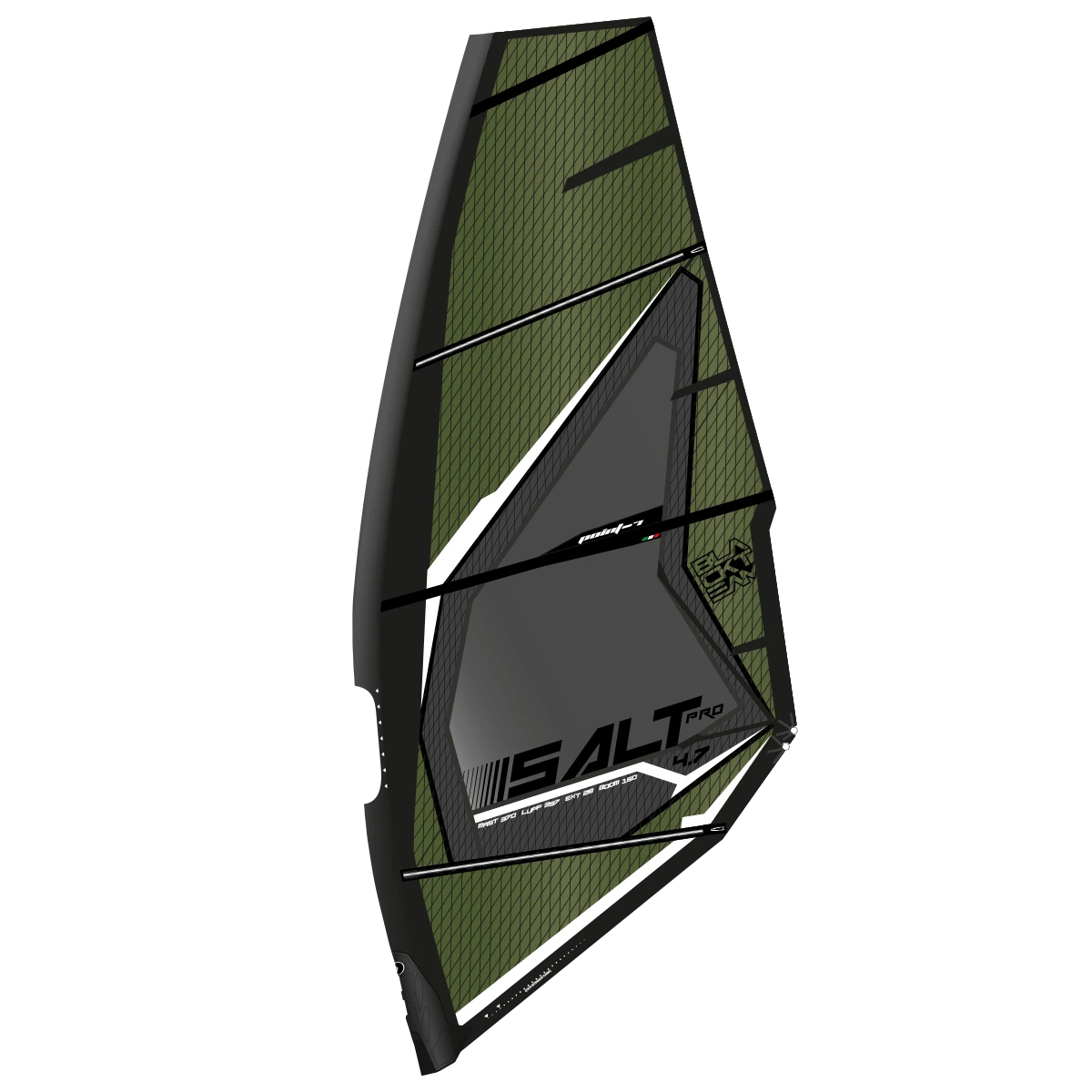 Point 7 Windsurf Segel SALT Pro Wave Windsurfsegel 2023 - 4,0 Grün 3 Point 7 Windsurf Segel SALT Pro Wave Windsurfsegel 2023 - 4,0 Grün