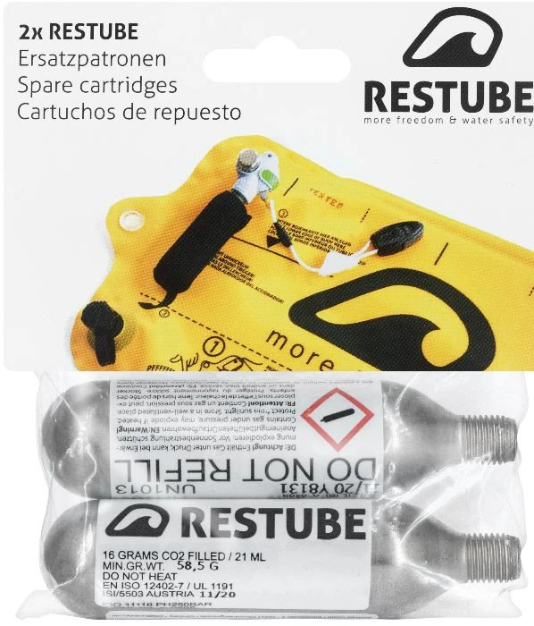 Restube CO2 Ersatzpatronen (16g) - 10x 3 Restube CO2 Ersatzpatronen (16g) - 10x