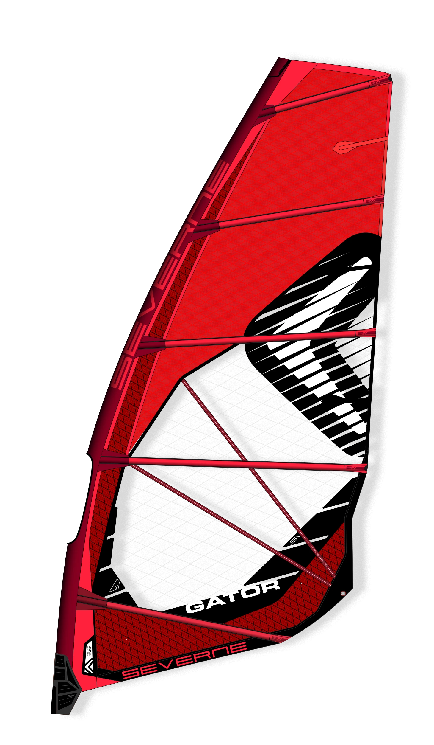 SEVERNE Windsurf Segel GATOR Red 2023 - 7.5 Red 5 SEVERNE Windsurf Segel GATOR Red 2023 - 7.5 Red – Bild 3