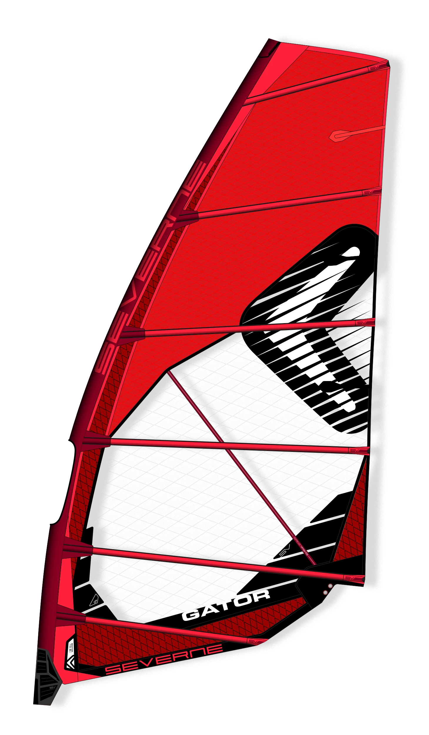 SEVERNE Windsurf Segel GATOR Red 2023 - 7.5 Red 4 SEVERNE Windsurf Segel GATOR Red 2023 - 7.5 Red – Bild 2